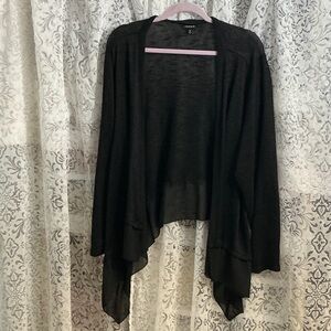 🟤 Torrid Black Draped Cardigan